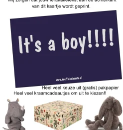 Glückwunschkarte It's a boy