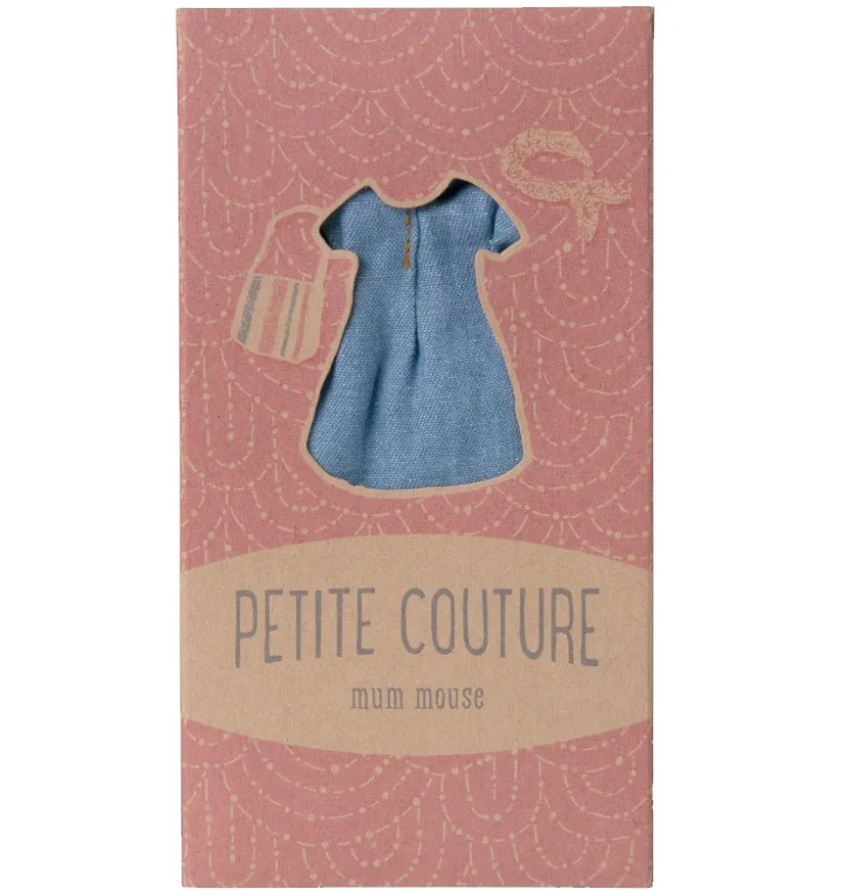 Maileg Bekleidungsset Mutter Maus / Jeanskleid + Tasche + Stirnband