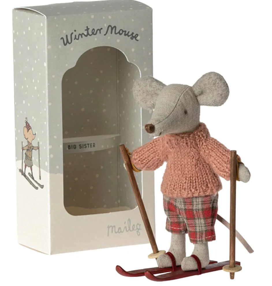 Maileg Big Sister Maus mit Skiset