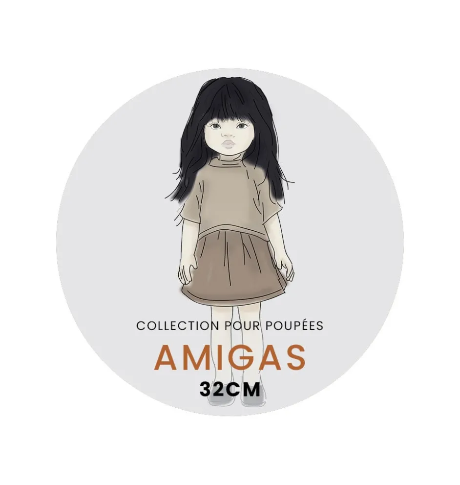 Minikane Amigas Baumwollpuppenkleid Nausicaa