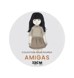 Minikane Amigas Puppenkleid Daisy und Baumwolle Feline