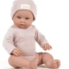 Minikane Bambinis – Ensemble mit langen Ärmeln, Andréa et bonnet und nid d'abeille pétale