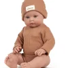 Minikane Bambinis – Ensemble mit langen Ärmeln, Andréa et bonnet und nid d'abeille pétale