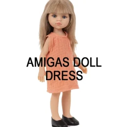 Minikane-Kleid für Amigas-Puppen / Papaya